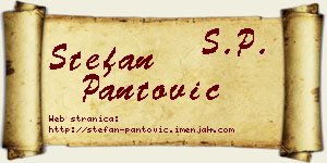 Stefan Pantović vizit kartica